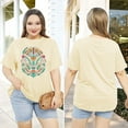 thumbnail image 5 of XCHQRTI Plus Size Daisy Women Tshirt Graphic Oversized Tees Short Sleeve Casual Tee, 5 of 9