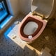 thumbnail image 1 of Asiento de inodoro doméstico acolchado con asa, anillo de inodoro de invierno, juegos lavables, asiento de inodoro tejido, 1 of 2
