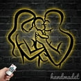 thumbnail image 3 of Handmadetneonsign Custom Family Metal Wall Art LED Light, Father Mother Child Metal Sign, 3 of 5