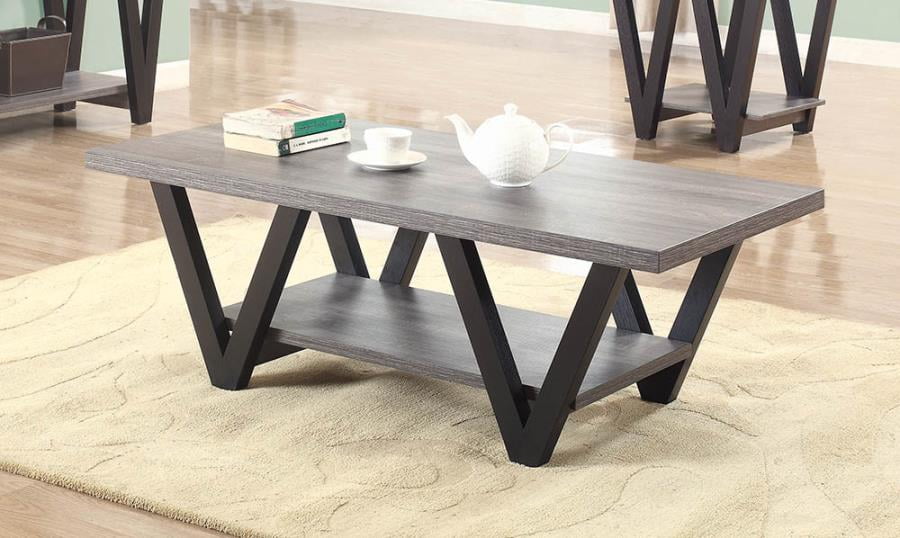 Coaster Home Furnishings 705398 Coffee Table, Black/Grey