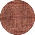 thumbnail image 1 of Ahgly Company Indoor Round Abstract Brown Modern Area Rugs, 5' Round, 1 of 4