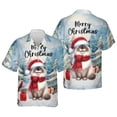 thumbnail image 3 of Merry Christmas Ragdoll Enjoys Catmas Winter Xmas Holiday Hawaiian Shirt Breathable Summer Unisex Merch Cat Lover Kitten Owner Gifts Idea - 02022, 3 of 6
