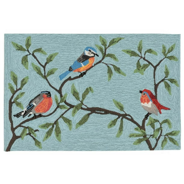 liora manne frontporch birds indoor outdoor rug