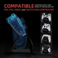 thumbnail image 5 of PlayVital Stand-AL Game Controller Stand for ps5, for ps4, Universal Desktop Display Gamepad Stand for Xbox Series X/S, Xbox One, Aluminium Metal Controller Stand Holder for Switch Pro - Black, 5 of 6