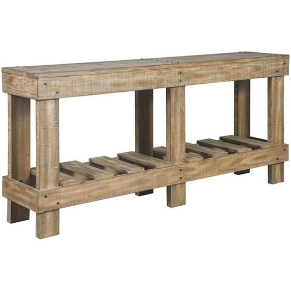 Bowery Hill Console Table in Light Brown