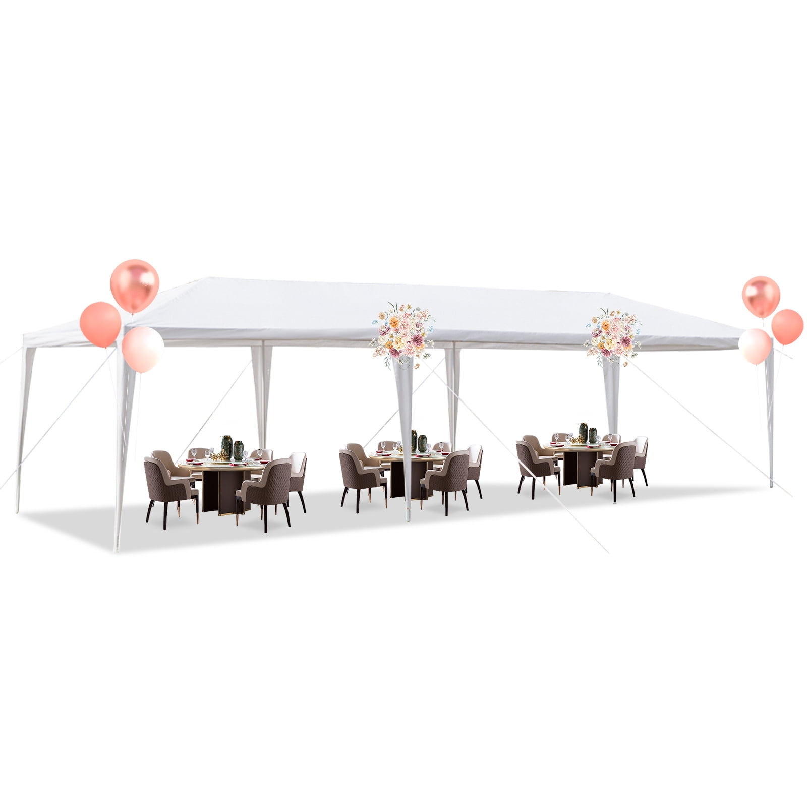 New 10'x30' White Outdoor Gazebo Canopy Wedding Party Tent 8 Removable Walls -8,Marquees & Tents