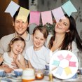 thumbnail image 4 of Miangastore Anniversary Party Decorations Linen Hanging Bunting 2Pcs, 4 of 9