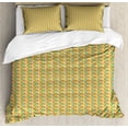 thumbnail image 1 of Geometric Duvet Cover Set Queen Size, Geometric Composition with Triangles and Angled Lines Abstract Angular Elements, Decorative 3 Piece Bedding Set with 2 Pillow Shams, Multicolor, by Ambesonne, 1 of 3