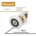 thumbnail image 2 of Shower Door - Roller Caster Wheel For Shower Door Sliding Rollers Door Roller Replacement Wheel 8pcs 23mm_Special Gift., 2 of 5