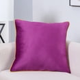 thumbnail image 3 of Videri Home 20"x20" Purple/Ochre Velvet Decorative Throw Pillow Covers, Bold for Accent Chair(2 Pack), 3 of 6
