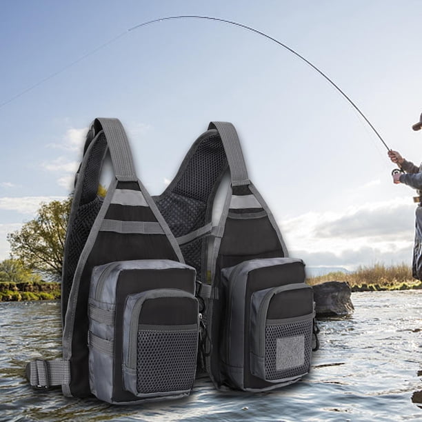 Fly Fishing Vest Mesh Fishing Vest Multi Pockets Sleeveless Jacket