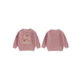 thumbnail image 3 of Aojekbee Girls Autumn Winter Knit Sweater Long Sleeve O Neck Letter Embroidery Pullover Knitwear, 3 of 10