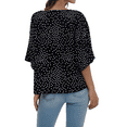 thumbnail image 5 of Weardear Womens Blouses Dressy Casual Womens 3/4 Batwing Sleeve Tops Flowy Chiffon Blouses for Women V Neck Tie Front Summer Tops Shirts, 5 of 6