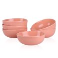 thumbnail image 2 of Stone + Lain Delilah Porcelain Collection Dish Set, 6 Bowls (6-inch) Service for 6, Peach, 2 of 6