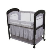 Angle View: Cambria Co-Sleeper With Skirt - Clover (Brunette)