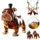 thumbnail image 2 of 300ml Bulldog Shape Whiskey Bottle Large Capacity Glass Decanter Red Wine Decanter Home Bar Whiskey Accessory, 2 of 5