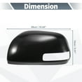 thumbnail image 3 of Reemplazo de tapa de espejo retrovisor izquierdo para Toyota RAV4 RAV 4 con modelos de señal de giro, negro, 3 of 6
