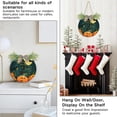 thumbnail image 5 of SKYSONIC Halloween Pumpkin Welcome Sign Front Door Decoration Round Door Hanging Sign Porch Decorations for Home Outdoor Indoor Holiday Fall Halloween Christmas - 11.8x11.8 inch, 5 of 7