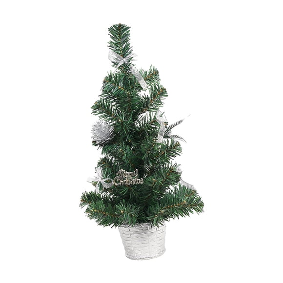 Adorno de Navidad BLESIY mesa artificial 16 pulgadas plata