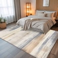 thumbnail image 5 of 5x7 Area Rugs, Beige Grey Non-Skid Rubber Backing Large Rectangle Rugs - Living Room Bedroom Home Office, Abstract Mottled Art Retro Modern Painting Indoor Floor Mat Carpets Washable Rug, 5 of 9