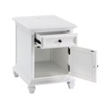 thumbnail image 4 of Charlestown Modern Farmhouse Soft White Wood Storage End Table with USB, 4 of 15