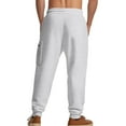 thumbnail image 5 of Mens Cargo Sweatpants 2025 Fall Fashion Baggy Comfy Casual Drawstring Hiking Joggers with Pockets, 5 of 9
