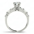 thumbnail image 2 of Round Brilliant Cut Solitaire With Accents Engagement Ring 18K Rose Gold, 2 of 4