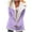 Purple, variant on Scyoekwg Women's Winter Coats Button Lapel Fleece Jackets Long Sleeve Solid Color Fashion Loose Casual Warm Coats Outwear (Gray,L)