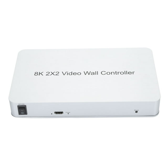 Video Wall Controller, 8K Video Wall Processor TV Wall Controller HDCP 1.4 Multi Screen Splicing Display Controller Support 2x2, 1x1, 1x2, 1x3, 1x4, 2x1, 3x1, 4x1