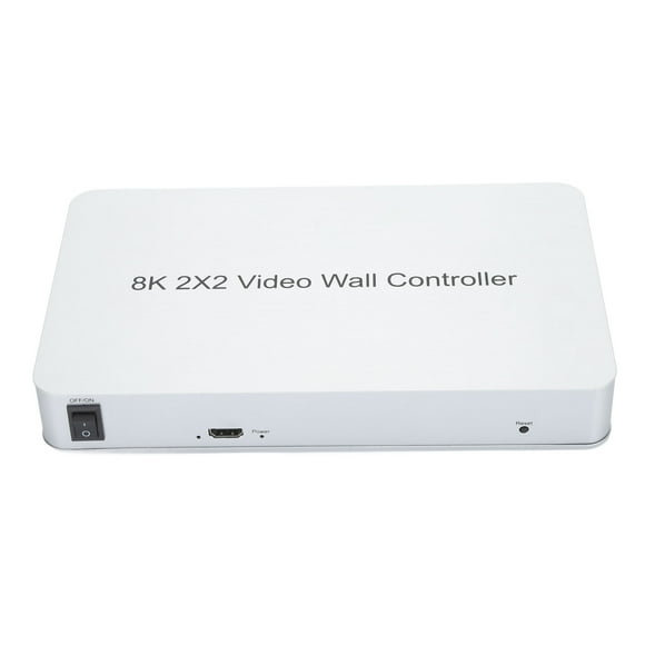 Video Wall Controller, 8K Video Wall Processor TV Wall Controller HDCP 1.4 Multi Screen Splicing Display Controller Support 2x2, 1x1, 1x2, 1x3, 1x4, 2x1, 3x1, 4x1