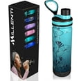 thumbnail image 1 of Millenti Pilates Water-Bottle Chug-Cap Spout-Lid - 26oz Vacuum Insulated, Stainless Steel, Double Walled, Thermos Flask Bottles (Ginkgo Teal) WB0326TL, 1 of 9