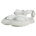 thumbnail image 4 of Soda Shoes Women Flat Platform Sandals Flatform Ankle Strap Criss-Cross Lug Sole CARTER-S White 8.5, 4 of 5