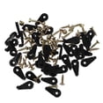 thumbnail image 4 of unbranded 100Ud Clips Sujetadores Para De Vidrio Negro Para Instalación En Hogar, 4 of 8