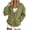 4# Army Green, variant on Sweatshirt Cardigan Womens Lightweight Fleece Button Down V Neck Open Front Oversized Drop Shoulder Home Lounge