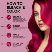 Splat Semi-Permanent Hair Dye Complete Kit with Bleach, Whipped Cherry, 1 Application