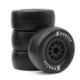 thumbnail image 1 of 4Pcs Rubber RC Tyres & Wheel Rims Hex for 1:10 on Road 4WD Racing RC Car 105mm, 1 of 5