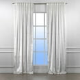 thumbnail image 6 of 3S Brother's White Extra Long Shiny Velvet Curtains Luxury Colors Light Blocking Hang Back Tab & Rod Pocket 1 Panel Curtain 5-30 Ft Home Décor Custom Made Drapes -Made in Turkey(52"W X 120"L), 6 of 6