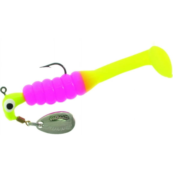 Blakemore Road Runner Mr. Crappie Slabalicious Jig Hook, Chartreuse & Pink, 1/16 Oz.