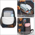 thumbnail image 4 of Basketball and Lightning Black Pattern 17" School Backpacks for Teens,Waterproof Oxford Fabric,S-Shape Padded Straps for School,Travel,Hiking,Camping, 4 of 6