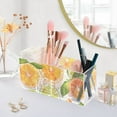 thumbnail image 5 of Lemon and Orange Pencil Pen Cosmetic Holder Cup Makeup Brush Holder Desk Accessories Holder Acrylic Organizer for Office School Home, 5 of 7