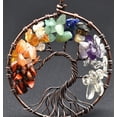 thumbnail image 2 of Decoración de cristal curativo Árbol de la vida Accesorios para colgar en el coche 7 Chakras Piedras Adornos de meditación Decoración de pared Buena suerte Decoración del hogar TUNC Sencillez, 2 of 5