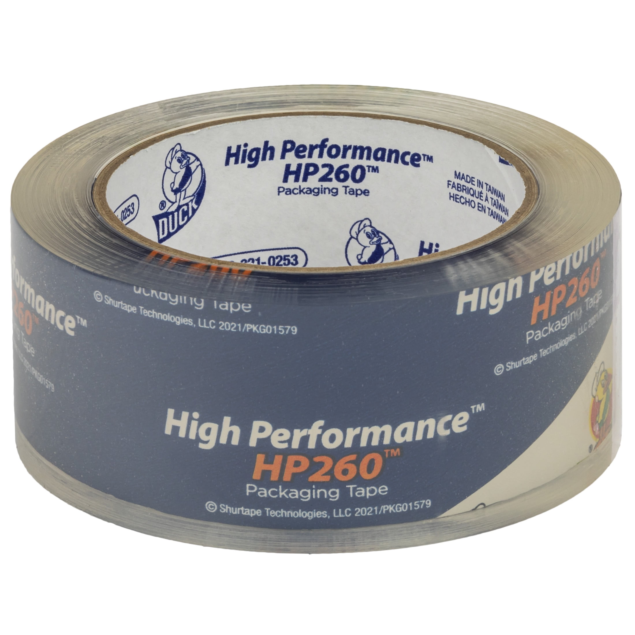 Duck High Performance Packing Tape, 1.88 in x 60 Yard, Clear, 1 Refill Roll
