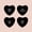 BLACK, variant on Set of 4 Valentines Day Vinyl Wall Art Decal - Assorted Heart Candies - 10" x 11" Each - Valentine’s Home Living Room Bedroom Fun Indoor Outdoor Apartment Coffee Shop Decor (10" x 11" Each, Black)