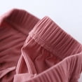 thumbnail image 7 of Kaemgyyd Pajamas Pants for Women Solid Color Elastic Waist Ribbed Pj Bottoms Soft Loose Cinch Bottom Lounge Sleepwear, 7 of 7