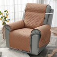 thumbnail image 2 of 1 Pcs Anti-Slip Recliner Chair Cover Sofa Slipcover Furniture Protector, Reclining Relax Armchair Covers Removable Solid Color Recliners Mat, 2 of 3