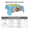 thumbnail image 7 of Wukai Dog Takes a Bath in the Bathtub Waterproof Tablecloth for Kitchen Dining, Fits Square Tables for 2-4 Seats -54"x54", 7 of 7