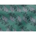 thumbnail image 4 of oneOone Viscose Jersey Fabric Leaves Block Printed Fabric 1 Yard 60 Inch Wide, 4 of 5