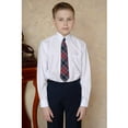 thumbnail image 4 of 3pcs Boys Pre-Tied Neckties & Pocket Square Set Adjustable Neck Strap Tie for Kids School, 4 of 7