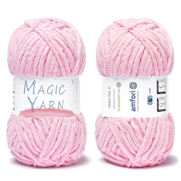 NORVIAN 2 Skeins Soft Chenille Yarn,#4 Worsted 100% Polyester,90m(98.42yds),100g(3.53oz),Morandi Solid Colors