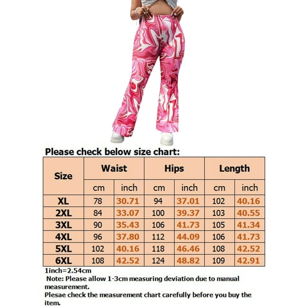 Sexy Dance Women Oversize Palazzo Pant Bell Bottom Plus Size Flare Pants  Tummy Control Leggings Casual Bottoms High Waist Trousers Style-B 1XL 